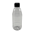 80 Garrafas 300ml PET Cristal com Tampa Preta Rosca e Lacre – Ideal para Mel, Sucos e Caldas - Imagem 2