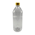 30 Garrafas PET Cristal 1 Litro – Tampa Rosca Amarela com Lacre - Imagem 2