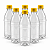 55 Garrafas 500 / 575 ml PET Cristal com Tampa Rosca e Lacre – Tampa Amarela - Imagem 1