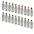 55 Garrafas 500 / 575 ml PET Cristal com Tampa Rosca e Lacre – Tampa Amarela - Imagem 1