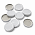 10 Tampas Metálicas Rosca 63mm – Cor Branca – Para Potes de Vidro Tipo Conserva - Imagem 1