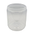 20 Potes 680ml / 1kg Plástico Transparente com Tampa Amarela com Lacre – Para Mel - Imagem 3