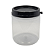 24 Potes 370ml / 500g Plástico Transparente com Tampa Lacre Preta – Para Mel - Imagem 2