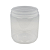 24 Potes 370ml / 500g Plástico Transparente com Tampa Lacre Amarela – Para Mel - Imagem 3