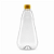Bisnaga 720ml / 1kg Transparente Shortneck De Pet Para Embalar Mel - Tampa Amarela - Imagem 1