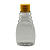 20 Bisnagas De Plástico 215ml / 300g Transparente Para Embalar Mel - Tampa Amarela - Imagem 2