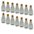 20 Bisnagas De Plástico 355ml / 500g Transparente Para Embalar Mel - Tampa Amarela - Imagem 1