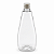 Bisnaga 750ml / 1Kg Cristal Pet Para Embalar Mel - Tampa Branca - Imagem 1