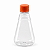 Bisnaga 250 ml / 350 g Transparente Shortneck de PET para Embalar Mel – Tampa Laranja - Imagem 1
