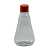 Bisnaga 250 ml / 350 g Transparente Shortneck de PET para Embalar Mel – Tampa Laranja - Imagem 1