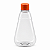 Bisnaga 360ml / 500g Transparente Shortneck De Pet Para Embalar Mel - Tampa Laranja - Imagem 1