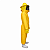 Macacão Para Apicultura de Nylon Ventilado com Máscara Fixa – Modelo 0120NF Amarelo - Imagem 2