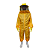 Macacão Para Apicultura de Nylon Ventilado com Máscara Fixa – Modelo 0120NF Amarelo - Imagem 1