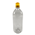 Kit com 30 Garrafas PET Cristal 1 Litro – Tampa Fliptop Amarela com Selo de Indução - Imagem 2