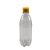 Kit com 55 Garrafas 500 ml PET Cristal –Tampa Fliptop Amarela com Selo de Indução - Imagem 3