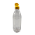 Kit com 55 Garrafas 500 ml PET Cristal –Tampa Fliptop Amarela com Selo de Indução - Imagem 2