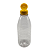 Kit com 80 Garrafas 300 ml PET Cristal –Tampa Fliptop Amarela com Selo de Indução - Imagem 2