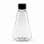 Bisnaga 360ml / 500g Transparente Shortneck De Pet Para Embalar Mel - Tampa Preta - Imagem 1