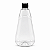 Bisnaga 720ml / 1kg Transparente Shortneck De Pet Para Embalar Mel - Tampa Preta - Imagem 1