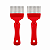 Kit 2 Garfos Desoperculadores Standard Cabo Vermelho - Imagem 1
