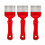 Kit 3 Garfos Desoperculadores Standard Cabo Vermelho - Imagem 1