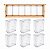 Kit Quadro de Melgueira para Cubos de Acrílico + 6 Cubos – Produção de Favo In Natura - Imagem 1