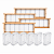 Kit 10 Quadros de Melgueira para Cubos de Acrílico + 60 Cubos – Produção de Favo In Natura - Imagem 1