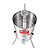 Centrífuga Extratora de Mel Manual 8 Quadros Aço Inox 304 - Imagem 2