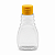 Bisnaga Transparente 180ml 250g Para Mel Com Tampa Amarela Kit 10, 50, 150 e 360 Un - Imagem 1