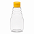 Bisnaga Transparente 215ml 300g Para Mel Com Tampa Amarela Kit 10, 50, 150 e 360 Un - Imagem 1