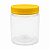 Pote 700ml 1Kg Transparente Com Tampa Rosca e Lacre Amarela Para Mel - Kit 10, 25, 50 e 105 Un - Imagem 1