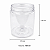 Pote 700ml 1Kg Transparente Com Tampa Rosca e Lacre Preta Para Mel - Kit 10, 25, 50 e 105 Un - Imagem 4