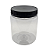 Pote 680ml 1Kg Transparente Com Tampa Rosca e Lacre Preta Para Mel - Kit 10, 25, 50 e 105 Un - Imagem 1