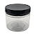 Pote 350ml 500g Transparente Com Tampa Rosca e Lacre Preta Para Mel - Kit 10, 50, 100 e 192 Un - Imagem 1