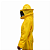 Macacão Para Apicultura De Nylon Resinado Super Ventilado Com Máscara Removível - Amarelo - Imagem 2