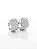 Brinco Masculino Par Argola Cravejada Com 32 Pedras M (12X6,5mm) Banhada A Ouro Branco BRI039 - Imagem 4
