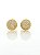 Brinco Masculino Par Redondo Cravejado M (8mm) Banhado A Ouro 18k BRI041 - Imagem 3