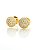 Brinco Masculino Par Redondo Cravejado M (8mm) Banhado A Ouro 18k BRI041 - Imagem 1
