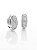 Brinco Masculino Par Argola Cravejada 6 Fileiras (14,3X5,3mm) Banhada A Ouro Branco BRI016 - Imagem 4