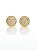 Brinco Masculino Par Redondo Cravejado Torre (9mm) Banhado A Ouro 18k BRI064 - Imagem 3