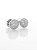 Brinco Masculino Par Redondo Cravejado M (8mm) Banhado A Ouro Branco BRI018 - Imagem 4