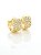 Brinco Masculino Par Argola Cravejada Com 32 Pedras M (12X6,5mm) Banhada A Ouro 18k BRI143 - Imagem 1