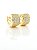 Brinco Masculino Par Argola Cravejada Com 28 Pedras (13,5X8mm) Banhada A Ouro 18K BRI086 - Imagem 1