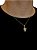 Corrente Elo Cadeado 50cm 1,2mm + Pingente Cruz Cravejada e Vazada (15X21mm) Banhado A Ouro 18k COR026-PIN022 - Imagem 1