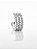 Piercing Fake Cravejado (1 unidade) Banhado A Ouro Branco PIER001 - Imagem 1