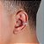 Piercing Fake Cravejado (1 unidade) Banhado A Ouro Branco PIER001 - Imagem 3