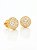 Brinco Masculino Par Redondo Cravejado G (10mm) Banhado A Ouro 18k BRI087 - Imagem 3