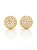 Brinco Masculino Par Redondo Cravejado G (10mm) Banhado A Ouro 18k BRI087 - Imagem 2