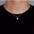 Corrente Elo Cadeado 50cm 1,2mm + Pingente Smile Redondo Cravejado (9,5mm) Banhado A Ouro Branco COR013-PIN002 - Imagem 1