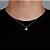 Corrente Elo Cadeado 50cm 1,2mm + Pingente Smile Redondo Cravejado (9,5mm) Banhado A Ouro Branco COR013-PIN002 - Imagem 2